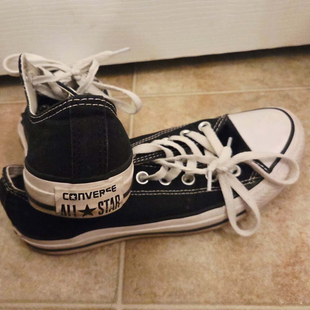 Black and White Women's Converse Sneakers